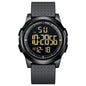 GOLDEN HOUR Ultra-Thin Minimalist Sports Waterproof Digital Watches Men with Wide-Angle Display Rubber Strap Wrist Watch for Men Women