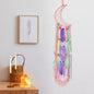 Koytoy Macrame Wall Hanging with LED Light,Moon Dream Catcher Woven Tapestry Bohemian Home Decor Wedding Party Ornaments Craft Gifts Ramadan Decorations for Home