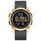 GOLDEN HOUR Ultra-Thin Minimalist Sports Waterproof Digital Watches Men with Wide-Angle Display Rubber Strap Wrist Watch for Men Women