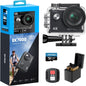 AKASO EK7000 4K30FPS Action Camera with 64GB microSDXC Memory Card - 20MP Ultra HD Underwater Camera 170 Degree Wide Angle Waterproof Camera with Accessory Kit